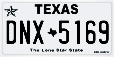 TX license plate DNX5169