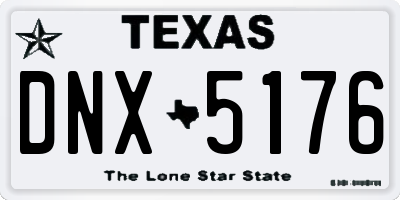 TX license plate DNX5176