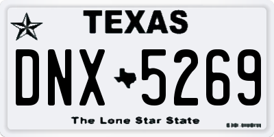 TX license plate DNX5269