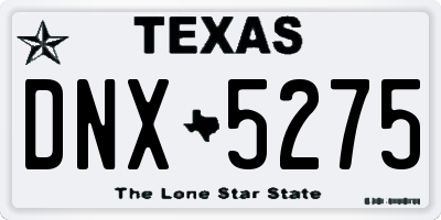 TX license plate DNX5275
