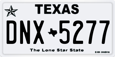TX license plate DNX5277