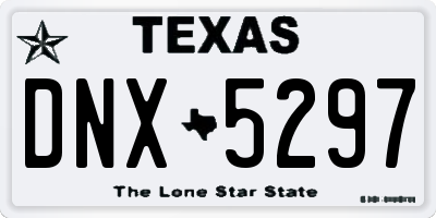 TX license plate DNX5297