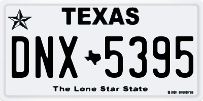 TX license plate DNX5395