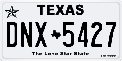 TX license plate DNX5427