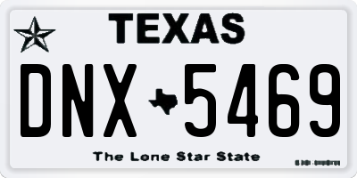 TX license plate DNX5469