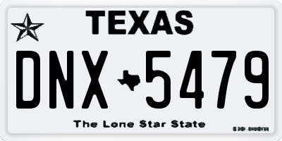 TX license plate DNX5479