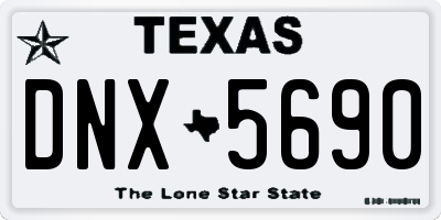 TX license plate DNX5690