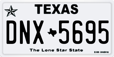TX license plate DNX5695