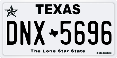 TX license plate DNX5696