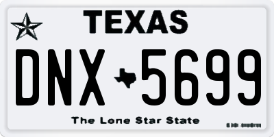 TX license plate DNX5699