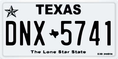 TX license plate DNX5741