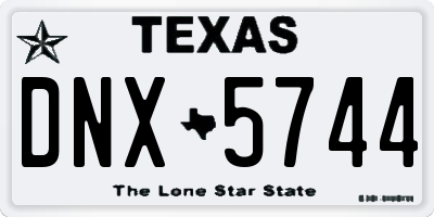 TX license plate DNX5744