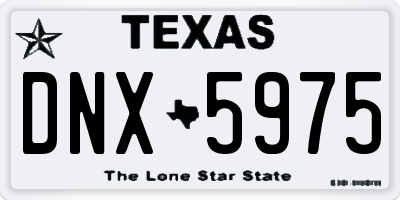 TX license plate DNX5975