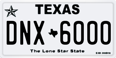 TX license plate DNX6000