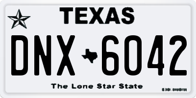 TX license plate DNX6042