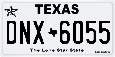 TX license plate DNX6055