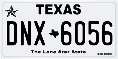 TX license plate DNX6056