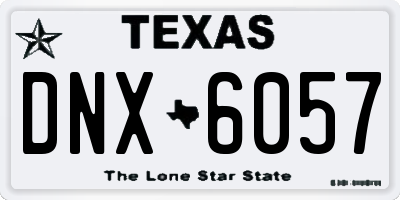 TX license plate DNX6057