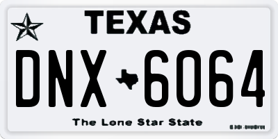 TX license plate DNX6064