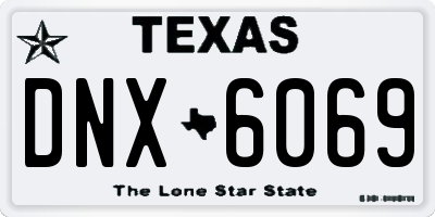 TX license plate DNX6069
