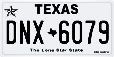 TX license plate DNX6079