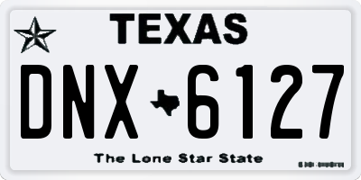 TX license plate DNX6127