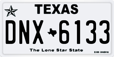 TX license plate DNX6133