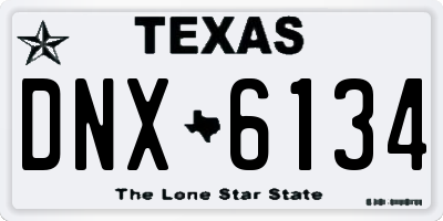 TX license plate DNX6134