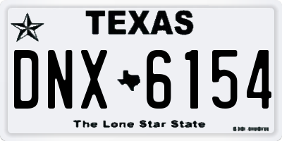 TX license plate DNX6154