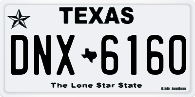 TX license plate DNX6160