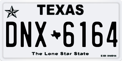 TX license plate DNX6164