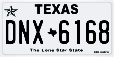 TX license plate DNX6168