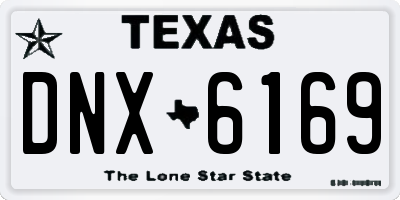 TX license plate DNX6169