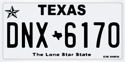 TX license plate DNX6170