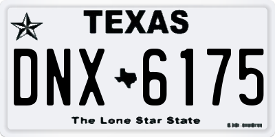 TX license plate DNX6175