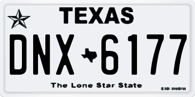 TX license plate DNX6177