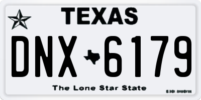 TX license plate DNX6179