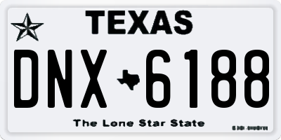 TX license plate DNX6188