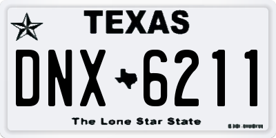 TX license plate DNX6211