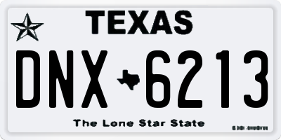 TX license plate DNX6213