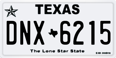 TX license plate DNX6215