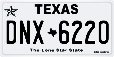 TX license plate DNX6220