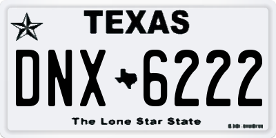 TX license plate DNX6222