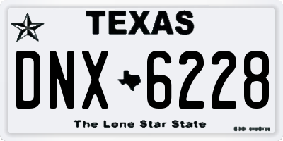 TX license plate DNX6228