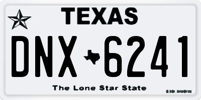 TX license plate DNX6241