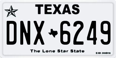 TX license plate DNX6249