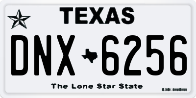 TX license plate DNX6256