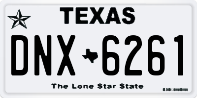 TX license plate DNX6261
