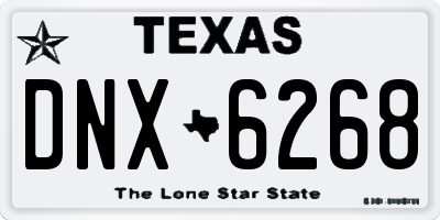 TX license plate DNX6268