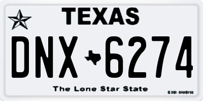 TX license plate DNX6274